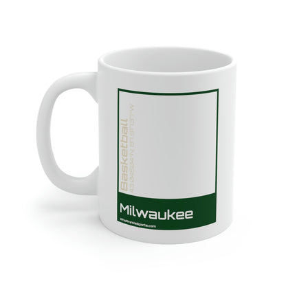 Milwaukee Basketball Mug (Green/Cream)