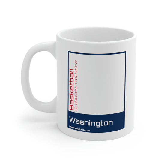 Washington Basketball Mug (Blue/Red)