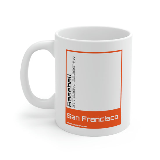 San Francisco Baseball Mug (Orange/Black)