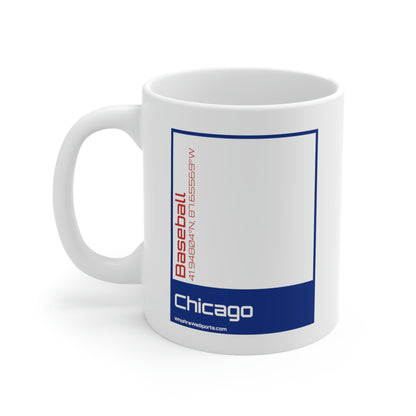 Chicago (N) Baseball Mug (Blue/Red)