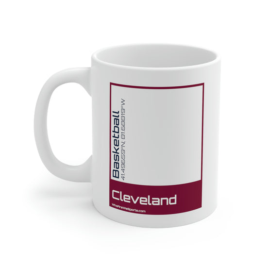 Cleveland Basketball Mug (Wine/Blue)