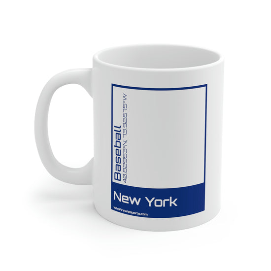 New York (A) Baseball Mug (Blue)