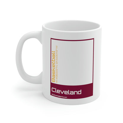 Cleveland Basketball Mug (Wine/Gold)